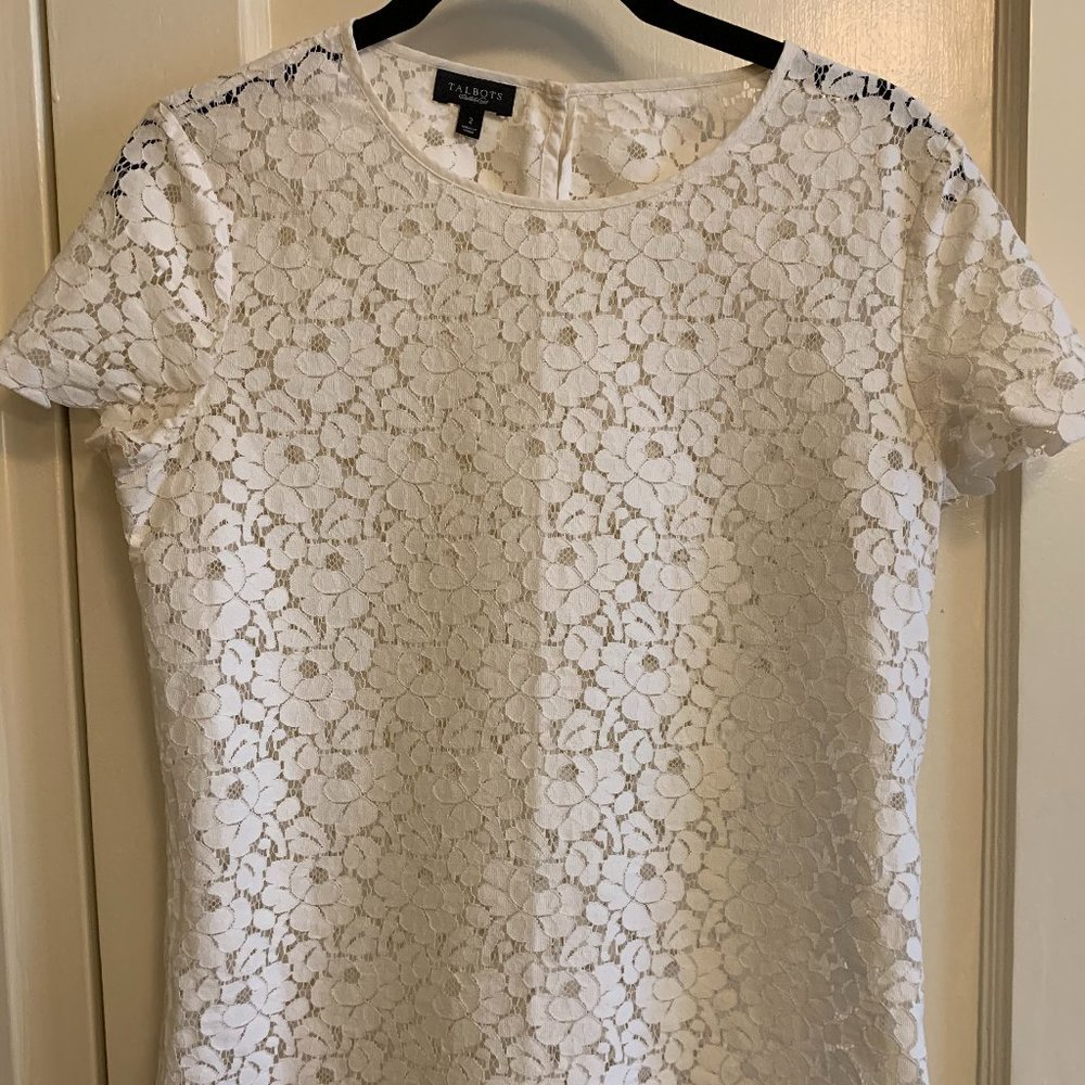 Talbots Lace Top, Size 2